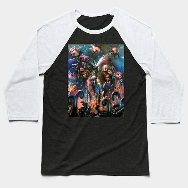 The dark Goblin King in his overseers. Baseball T-Shirt by Limitlesscomics